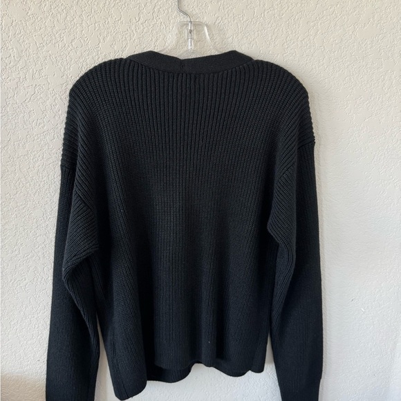 Halogen Black Cardigan Jacket with Textured Knit - Picture 2 of 5